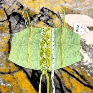 Lace Up tank top Size Medium